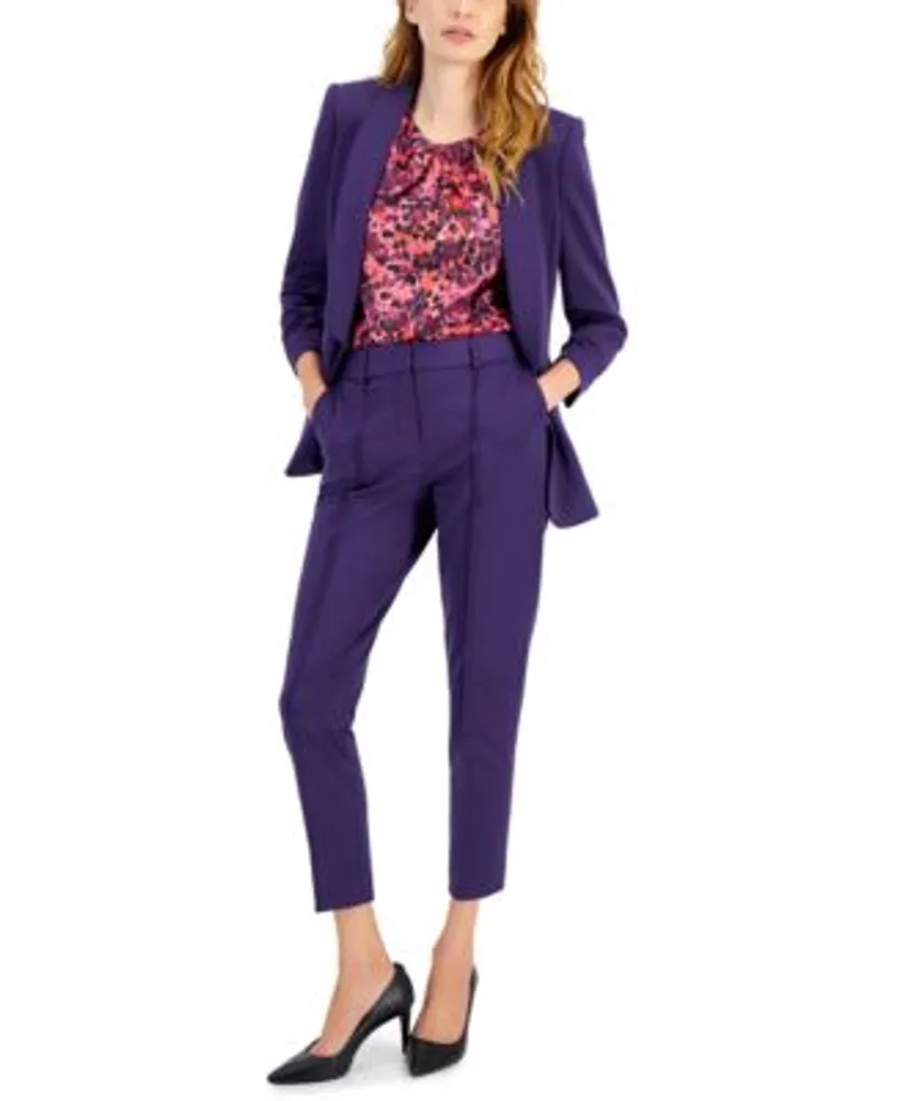 Tahari ASL Belted Wrap Pant Suit - Macy's