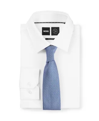 Boss by Hugo Boss Men's Silk-Blend Jacquard Patterned Tie