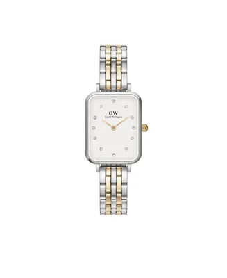 Daniel Wellington Women's Quadro Lumine 5-Link Two-Tone Stainless Steel Watch 20 x 26mm