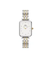 Daniel Wellington Women's Quadro Lumine 5-Link Two-Tone Stainless Steel Watch 20 x 26mm - Two