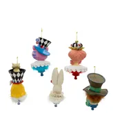 Kurt Adler 6.25" Resin Hollywood Hats Ornament, 5 Piece Set