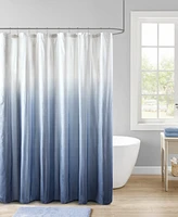 Madison Park Ara Ombre Printed Seersucker Shower Curtain, 72" x