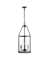 Jonathan Y Kinsley Industrial Farmhouse Iron/Glass Led Pendant Ceiling Light