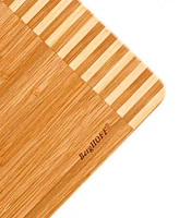BergHOFF Bamboo 3 Piece Rectangular Two-Toned Board and Aaron Probyn Cheese Knives Set