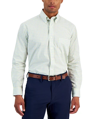 Club Room Men's Regular-Fit Gingham Dress Shirt, Created for Macy's