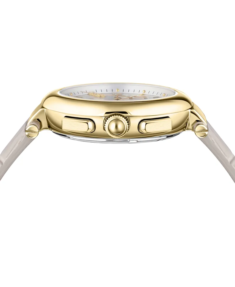 Salvatore Ferragamo Women's Swiss Chronograph Legacy Leather Strap Watch 40mm