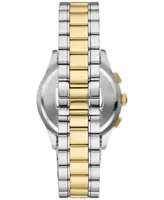 Emporio Armani Men's Chronograph Paolo Two-Tone Stainless Steel Bracelet Watch 42mm - Two