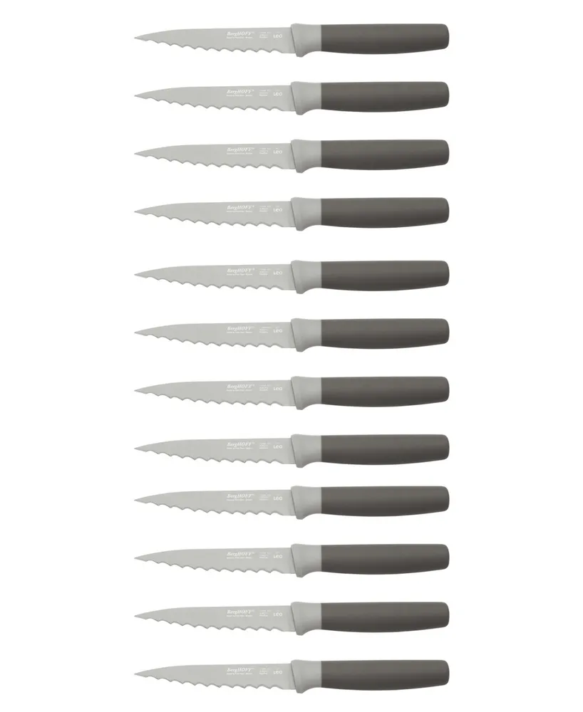 BergHOFF Essentials 6-Piece Stainless Steel Knife Block Set