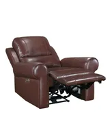 White Label Florentina 39" Leather Match Power with Power Headrest Reclining Chair