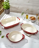 Staub Ceramic 3 Piece Mixed Baking Dish Set