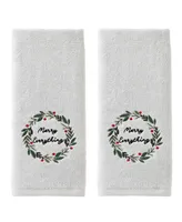 Skl Home Merry Everything Cotton 2 Piece Hand Towel Set