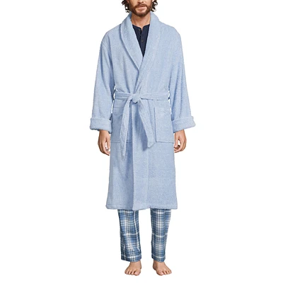 Lands' End Big & Tall Calf Length Turkish Terry Robe