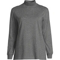 Lands' End Women's Long Sleeve Super T Mock Tee