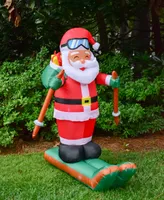 Seasonal Santa on Skis 60"