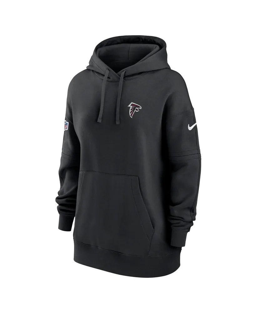 Women's Nike Black Atlanta Falcons 2023 Sideline Club Fleece Pullover Hoodie