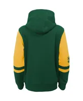 Big Boys Green Bay Packers Colorblock Full-Zip Hoodie