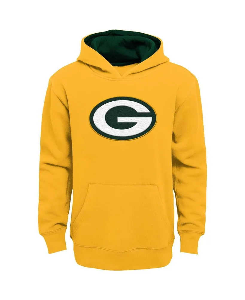 Big Boys Gold Green Bay Packers Prime Pullover Hoodie