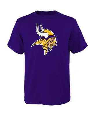 Big Boys Purple Minnesota Vikings Primary Logo T-shirt