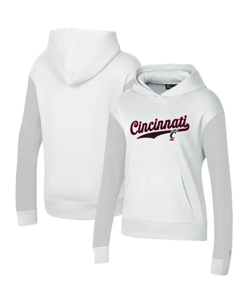 Women's Under Armour White Cincinnati Bearcats All Day Pullover Hoodie