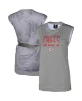 Women's Gray Kansas City Chiefs No Sweat Tank Top