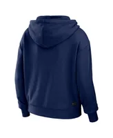 Women's Wear by Erin Andrews Navy Auburn Tigers Colorblock Full-Zip Hoodie Jacket