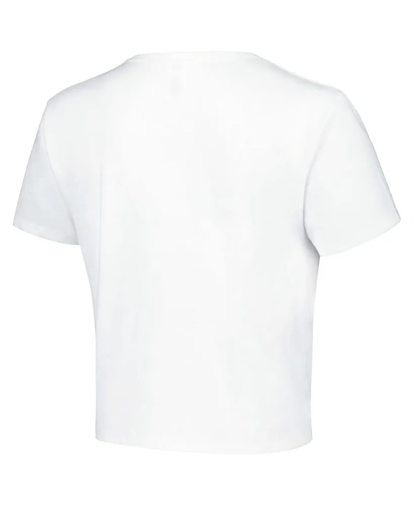 Women's ZooZatz White Alabama Crimson Tide Local Crop T-shirt
