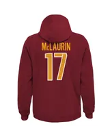 Big Boys Terry McLaurin Burgundy Washington Commanders Mainliner Player Name and Number Pullover Hoodie