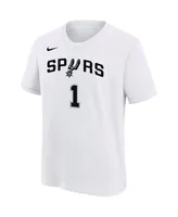 Big Boys Nike Victor Wembanyama White San Antonio Spurs Name and Number Association T-shirt