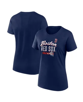 Women's Fanatics Navy Boston Red Sox Logo T-shirt