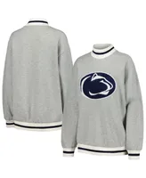 Women's Gameday Couture Ash Penn State Nittany Lions It To Win Sporty Mock Neck Pullover Sweatshirt