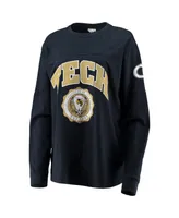 Women's Pressbox Navy Georgia Tech Yellow Jackets Edith Long Sleeve T-shirt