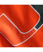 Big Boys Stadium Athletic Orange Miami Hurricanes Logo Pullover Hoodie
