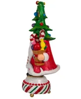 Kurt Adler 12" Jolly Jingles Tree Hat Gnome Table Piece