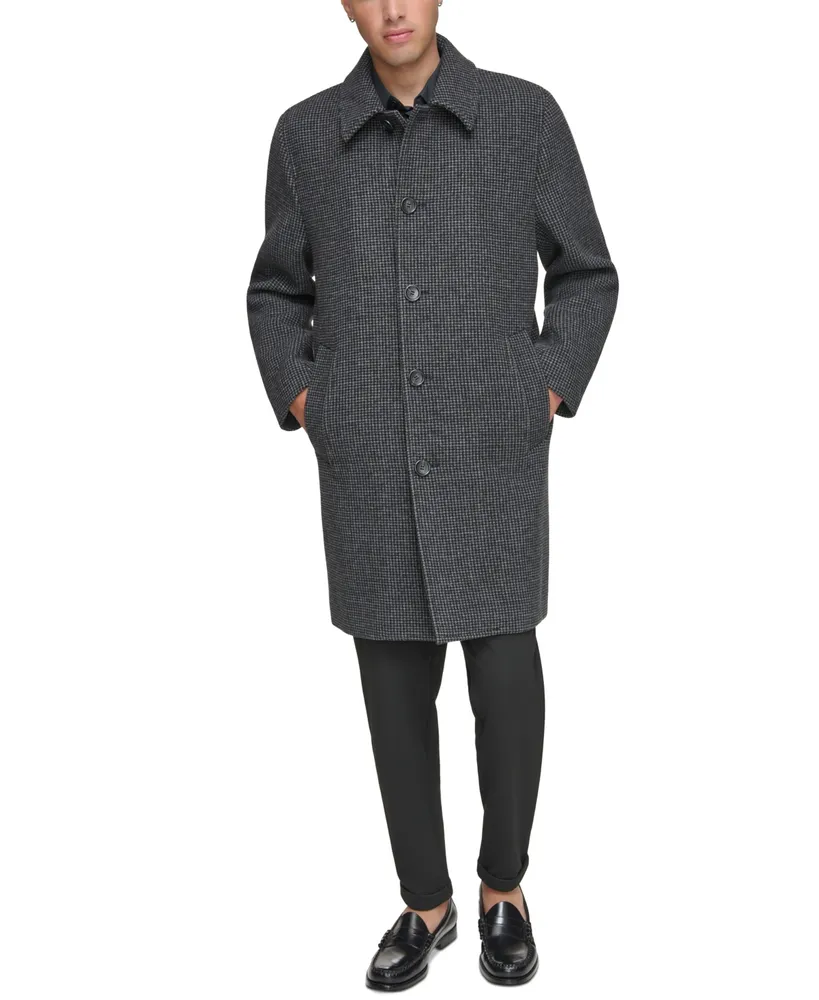 Marc New York Men's Rennel Houndstooth Single-Breasted Topcoat