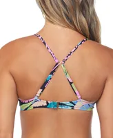 Raisins Juniors' Moonshadow Printed Underwire Bikini Top