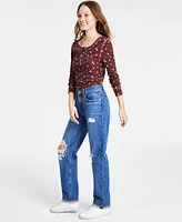 Levi's Low Pro Classic Straight-Leg High Rise Jeans