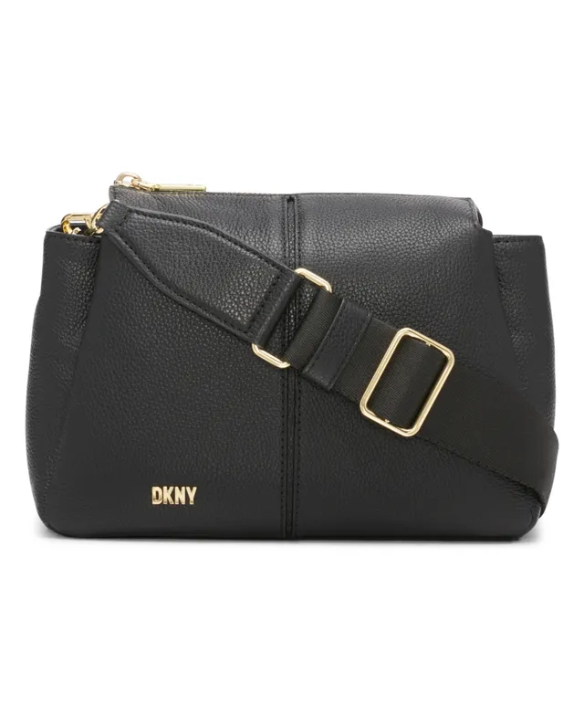 DKNY Elissa North South Graffiti Leather Phone Crossbody - Macy's