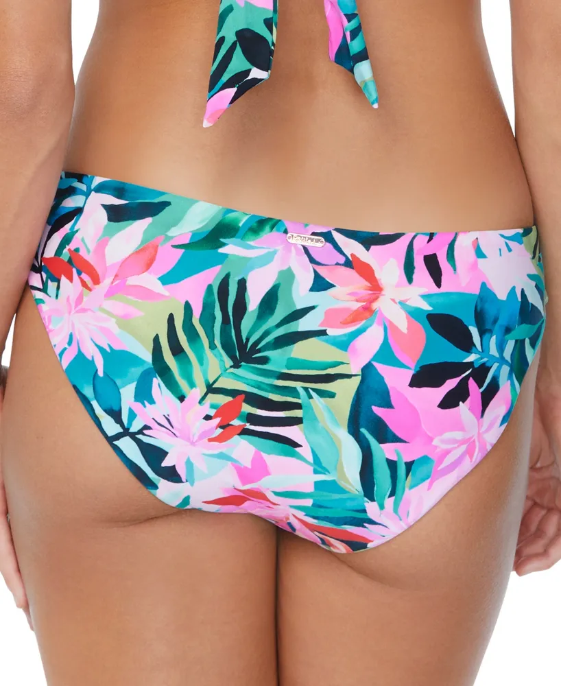 Raisins Juniors' Sunday Tropical-Print Bikini Bottoms