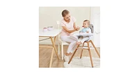 3-in-1 Convertible Wooden Baby High Chair