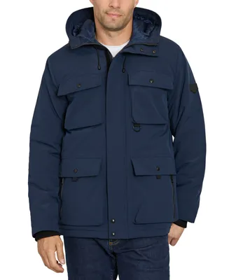 Sam Edelman Men's Cargo Pocket Parka Coat