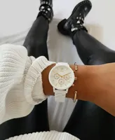 Mvmt Nova White Ceramic Bracelet Watch 38mm
