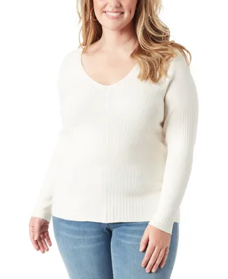 Jessica Simpson Trendy Plus Prescilla Ribbed Sweater