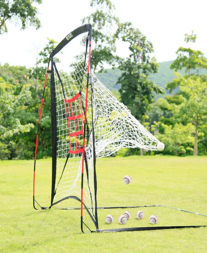 Net Playz Baseball Net, Kids Practice Net, Hitting Pitching Training Aids, Portable, 5' x 5'