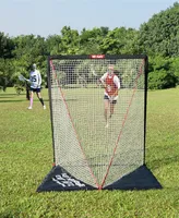 Net Playz Backyard Lacrosse Goal, Kids Backyard Training, Practice Exercise Portable Lacrosse Net, Equipment Gear, 6' x 6'