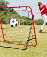 Net Playz Soccer Rebounder, Soccer Gifts, Kids Teens Football Games, Kick-back Practice Net for Skill Training, 3' x 3'