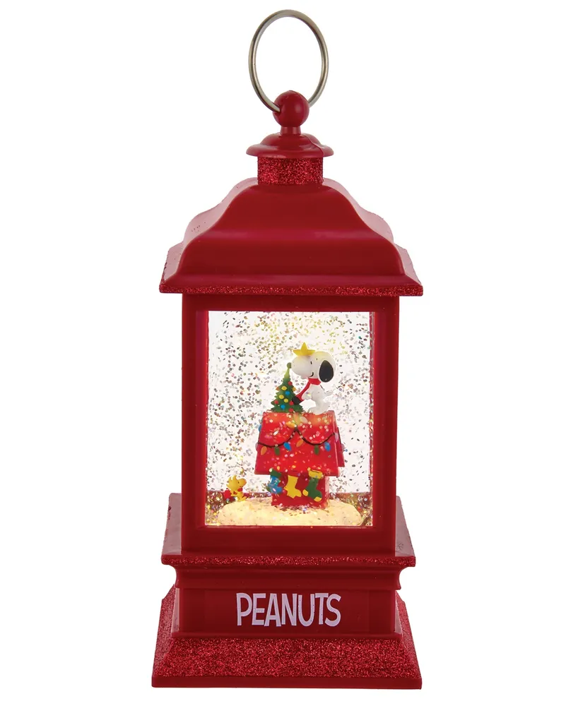 Kurt Adler 9" Battery-Operated Peanuts Lit Musical Water Lantern