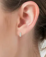 Diamond Baguette Hoop Earrings (1/2 ct. t.w.) in 10k Gold