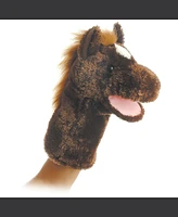 Aurora Medium Lonestar Hand Puppet Interactive Plush Toy Brown 10"