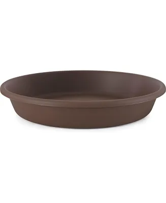 Akro Mils Deep Saucer for Classic Pot Plastic, Chocolate, 21 Inches