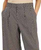 Tommy Hilfiger Women's Wide-Leg Printed Pants